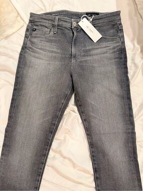 Women's AG jeans in charcoal grey wash